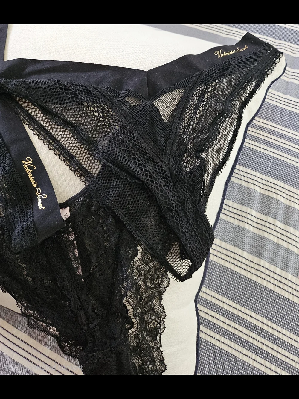 Victoria's Secret Black Lace Thong/ Panty-4 Available